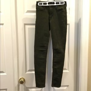 Just Black Olive Skinny Jeans size 25